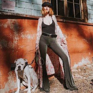 Life Clothing Co. Flare Velvet Pants